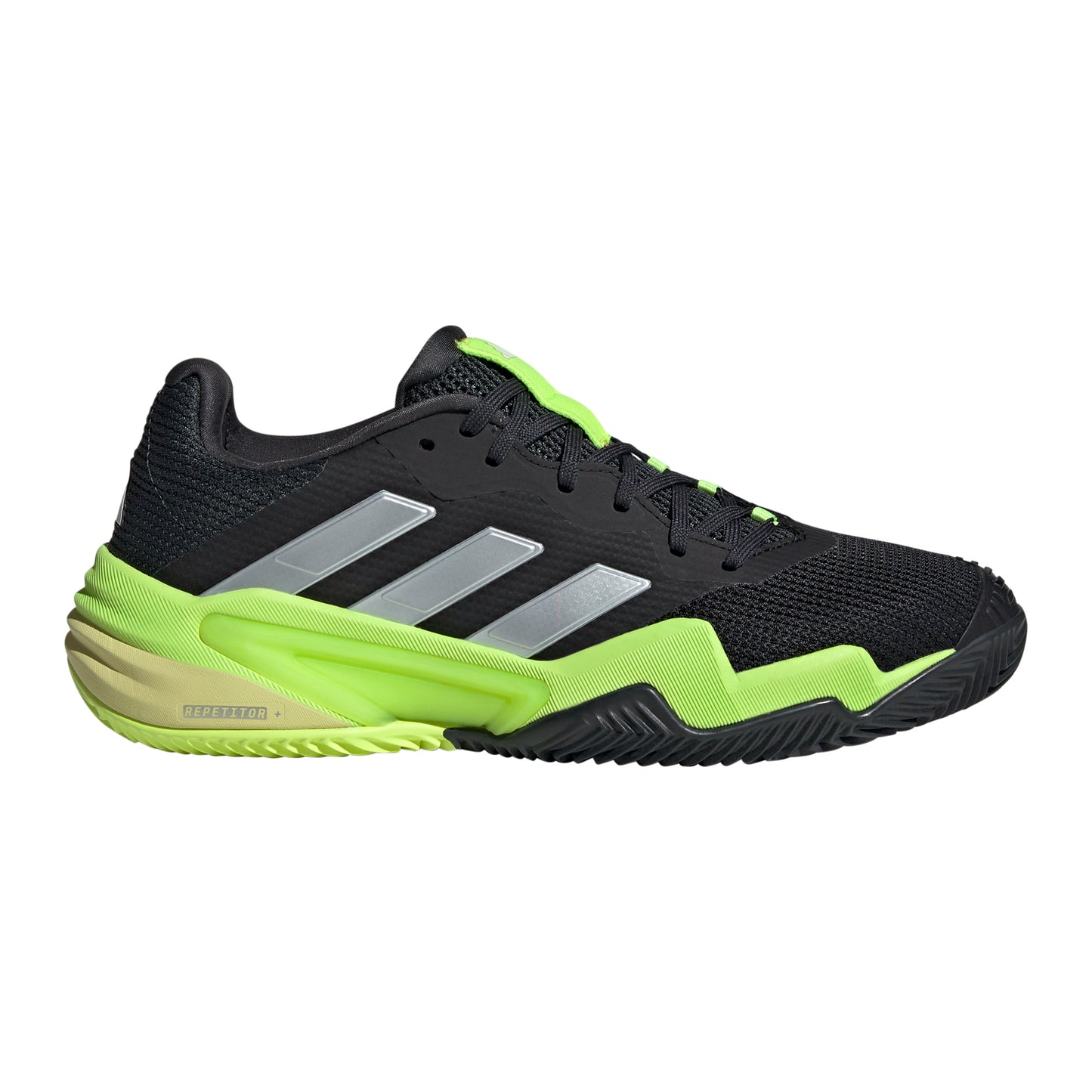 adidas Barricade 13 Chaussure terre battue Hommes - noir, jaune lemon