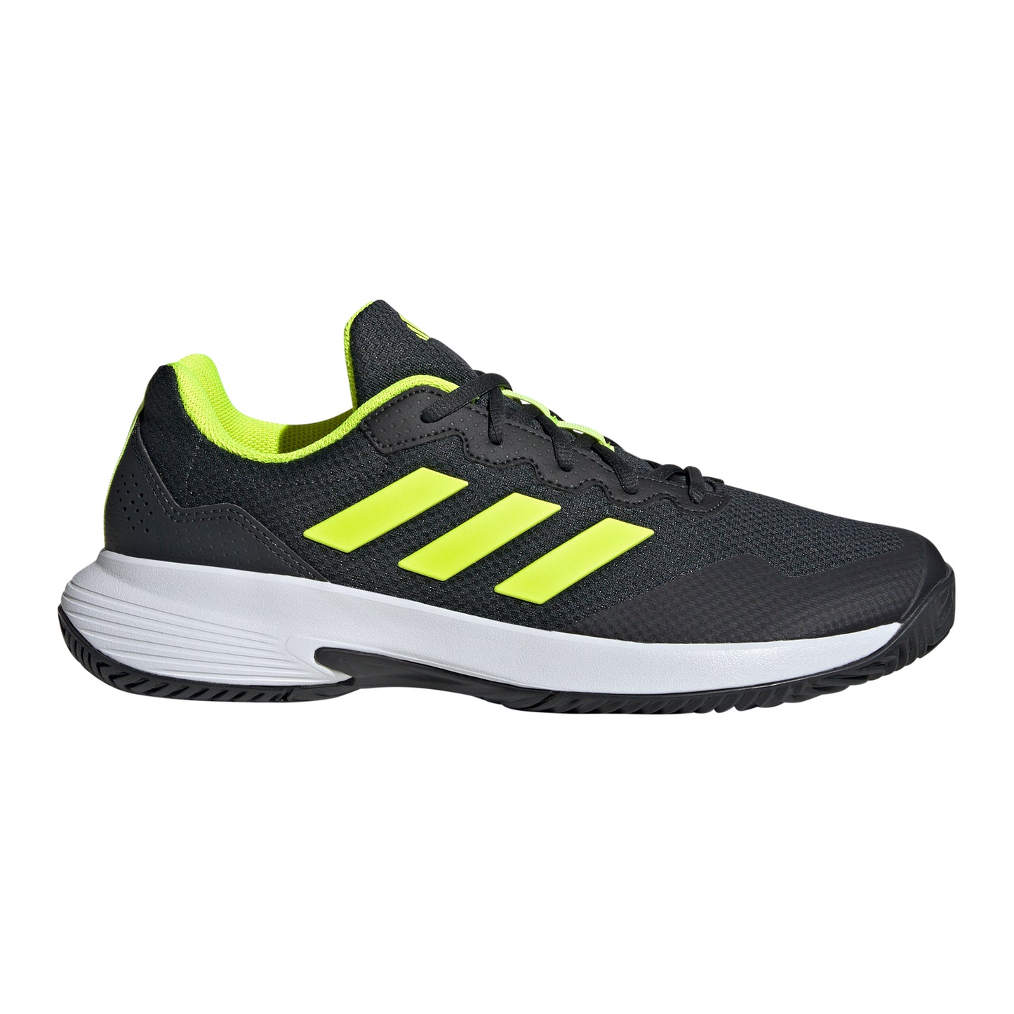adidas Gamecourt 2 Allcourt schoen Heren - zwart, limoen