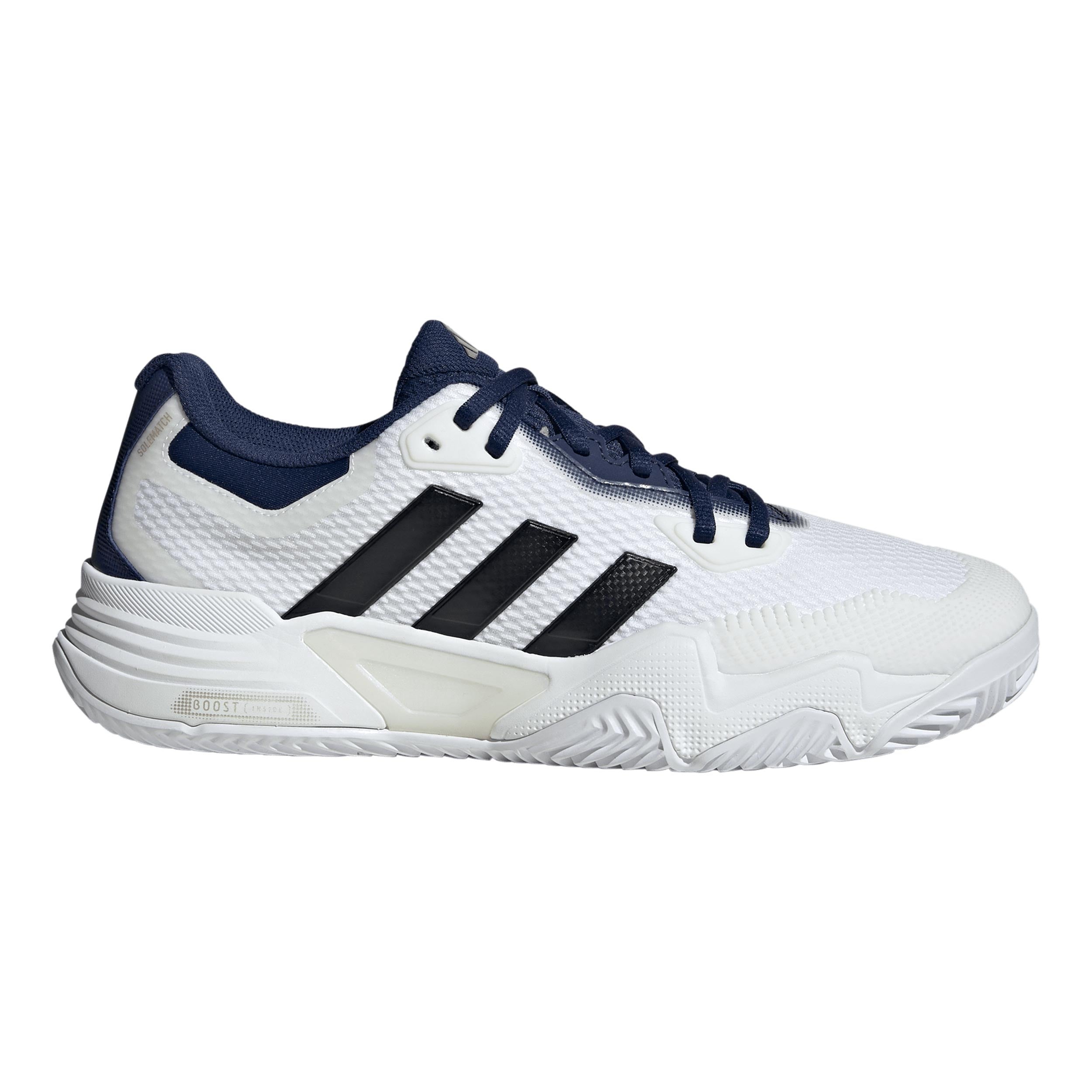 adidas Solematch Control 2 Gravelschoen Heren - wit, zwart