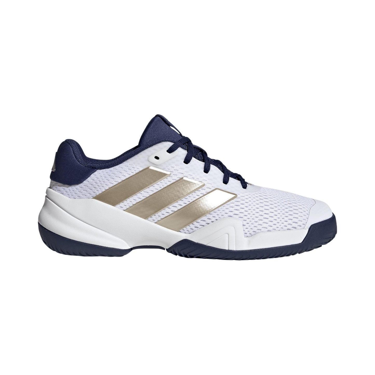 adidas Barricade Allcourt schoen Kinderen - wit, zwart