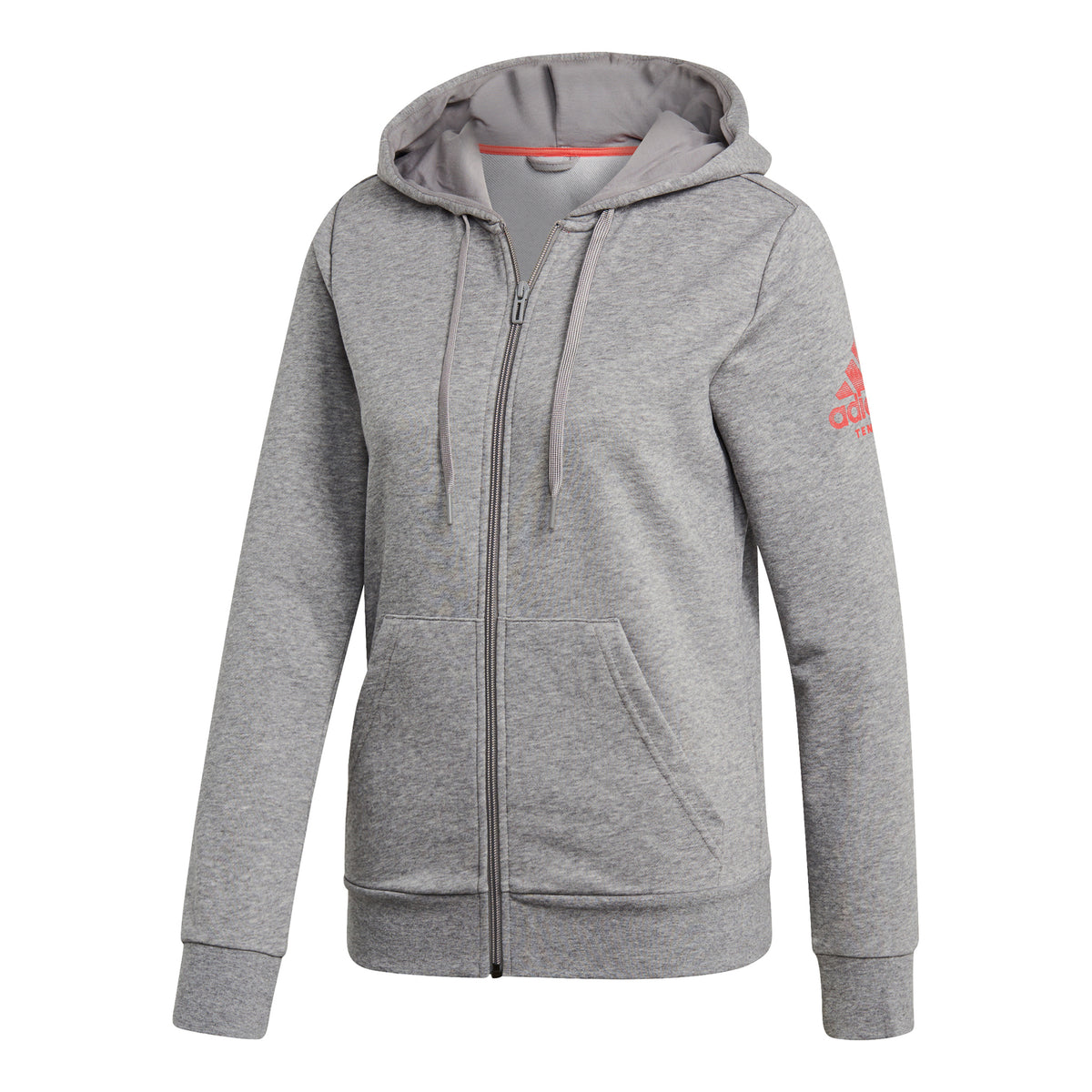 adidas Club Sportjas Dames - lichtgrijs, koraal