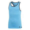 Club Tanktop Meisjes - lichtblauw, zwart