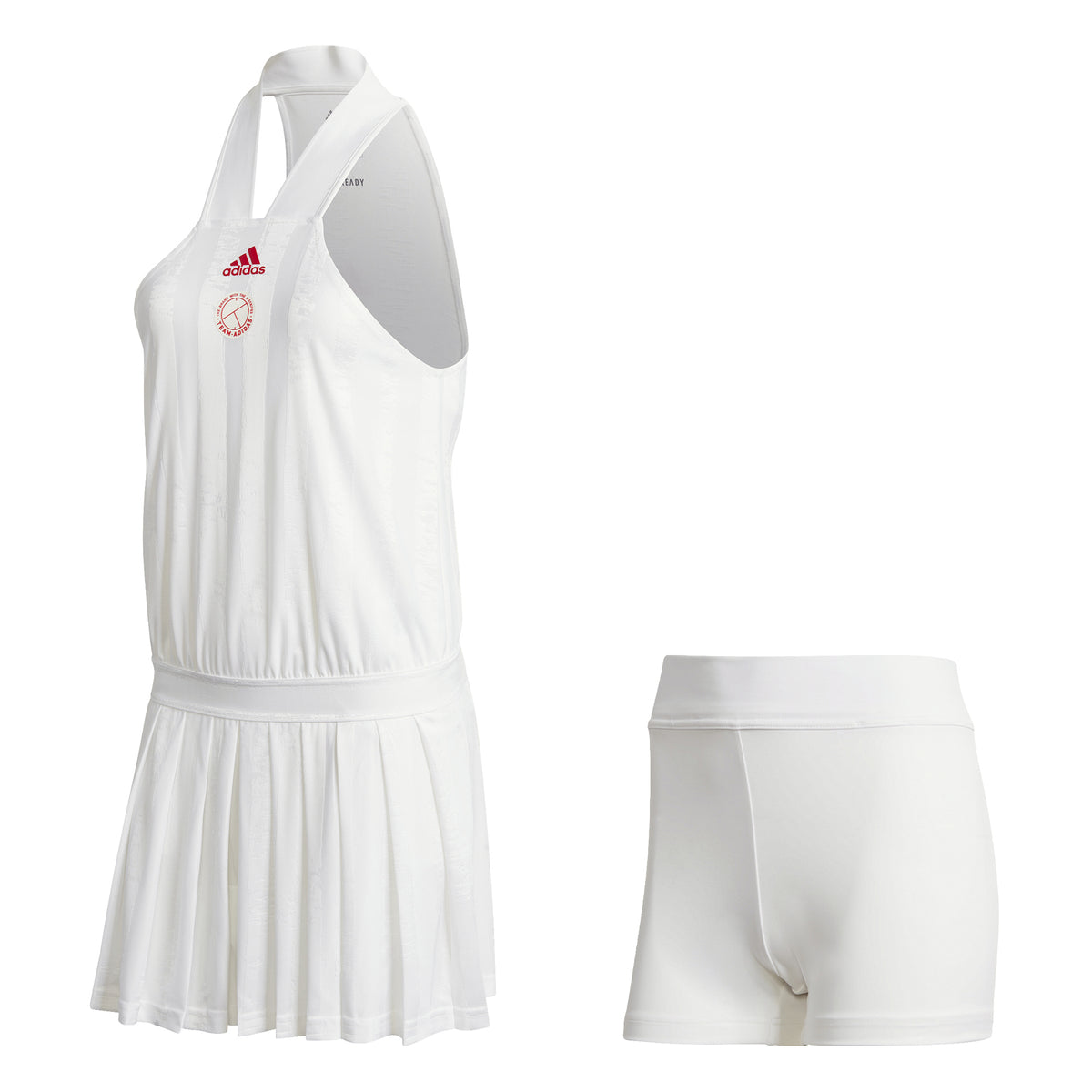 adidas All-in-One Jurk Dames - wit,