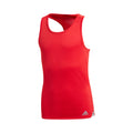 Club Tanktop Meisjes - rood, zilver