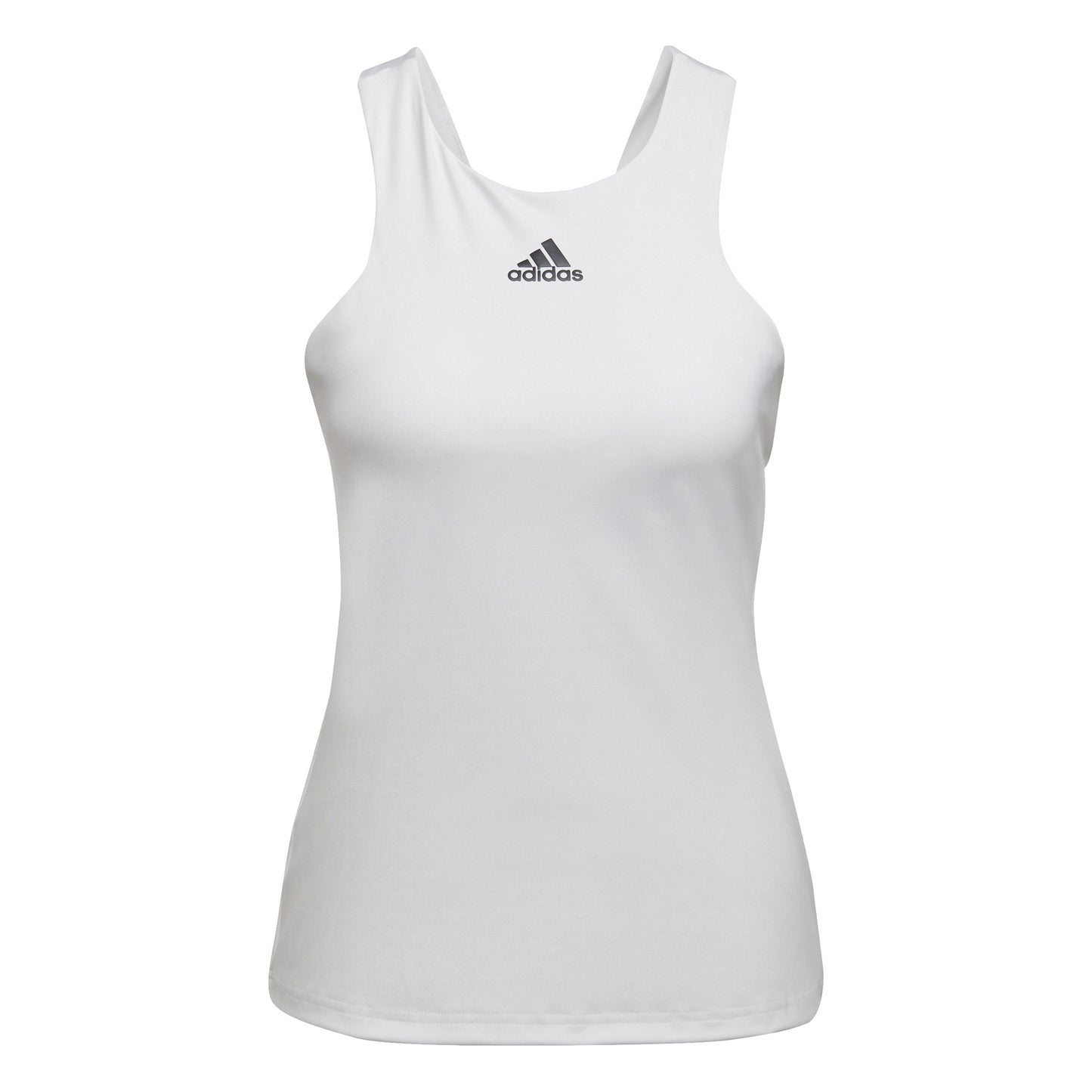 adidas Y Tanktop Dames-Wit Aluminium