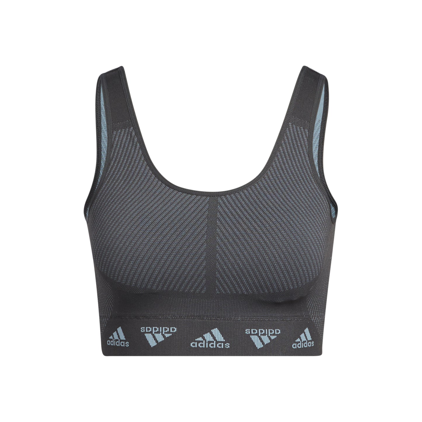 adidas Aeroknit Soutien-gorge sport Femmes - gris foncé