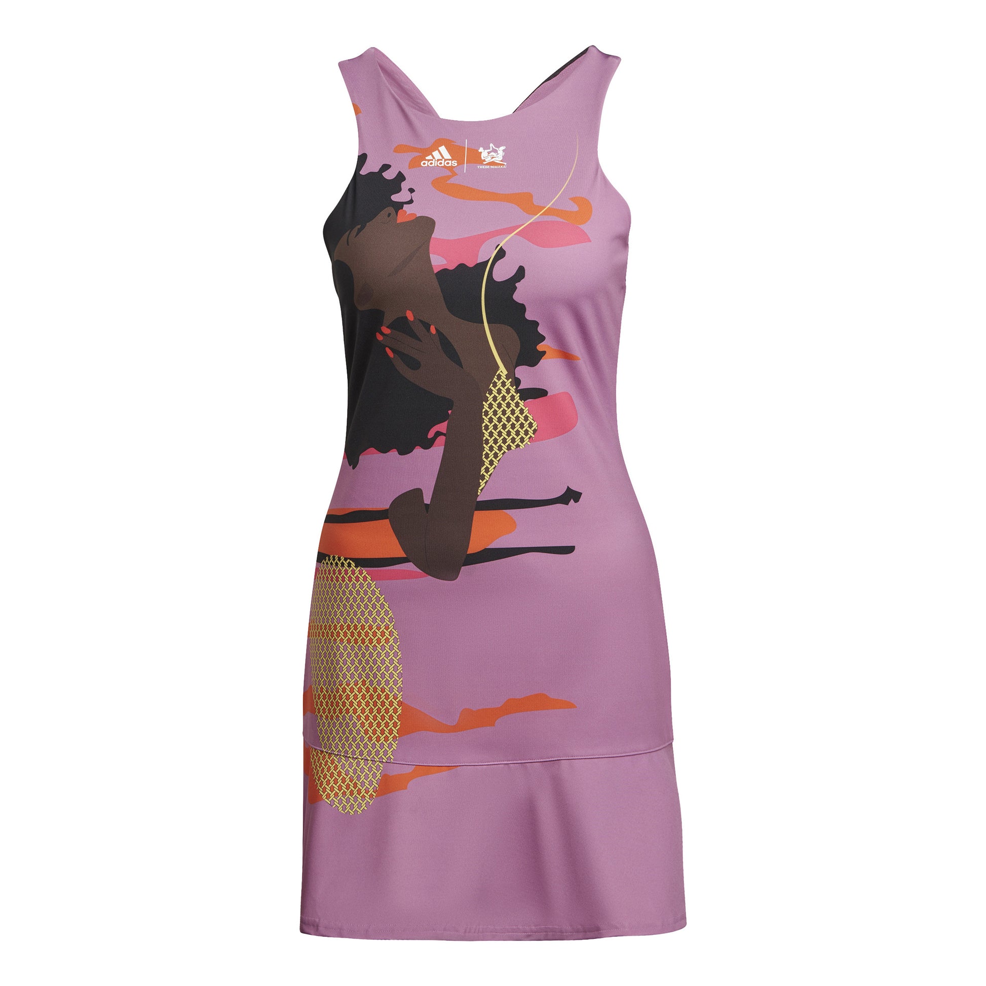 adidas New York Y Jurk Dames-Mauve,Veelkleurig