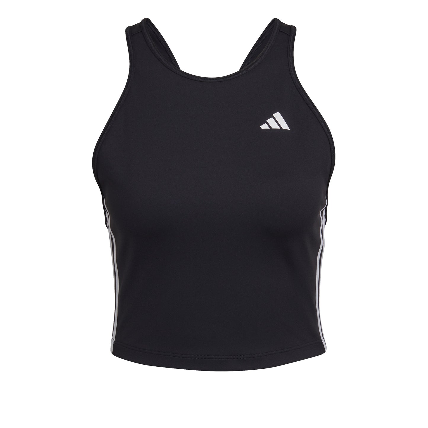 adidas AEROREADY Made for Training 3-Stripes Crop Débardeur tank top Femmes - noir, blanc