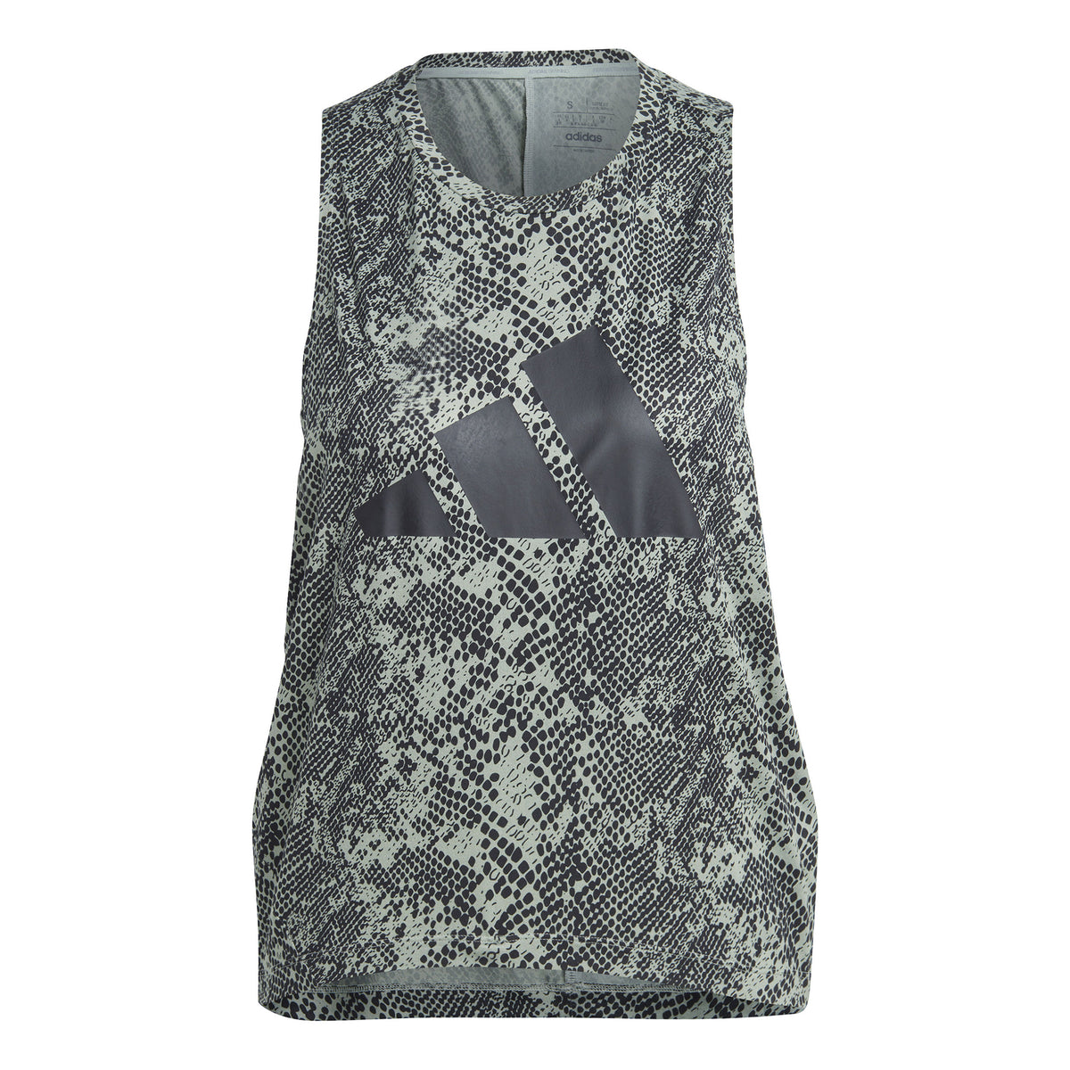 adidas Train Icons Allover Print T-shirt Femmes - gris clair, noir