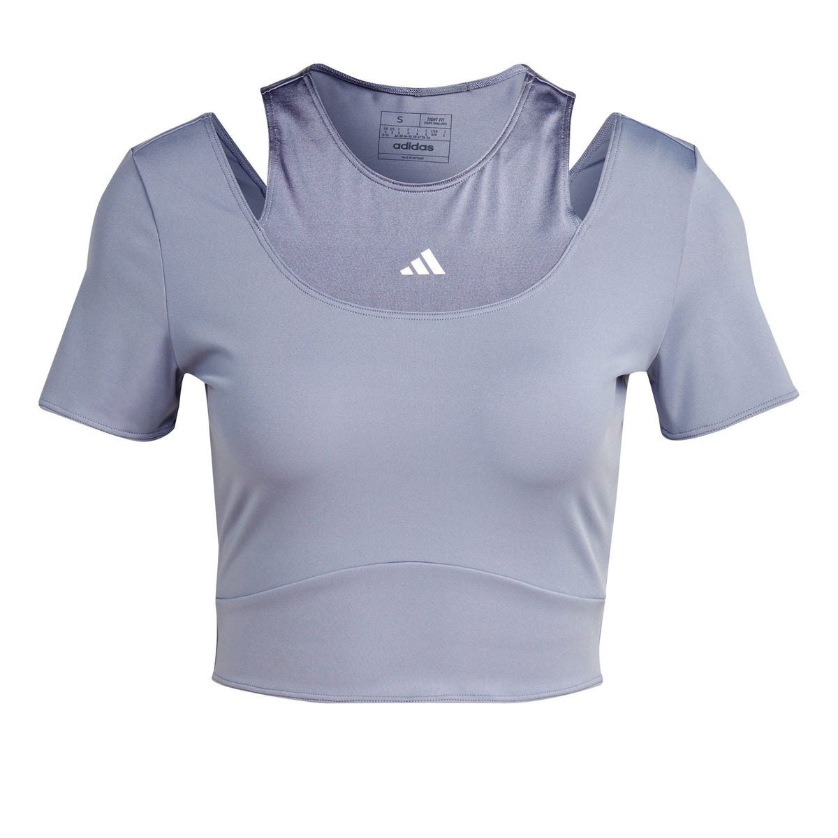 adidas HIIT AEROREADY Crop Training T-shirt Dames - grijs,