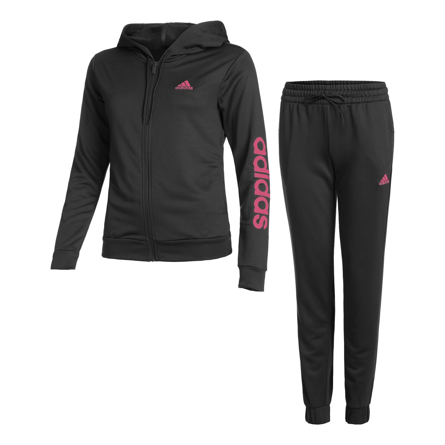 adidas Linear Trainingspak Dames - zwart,