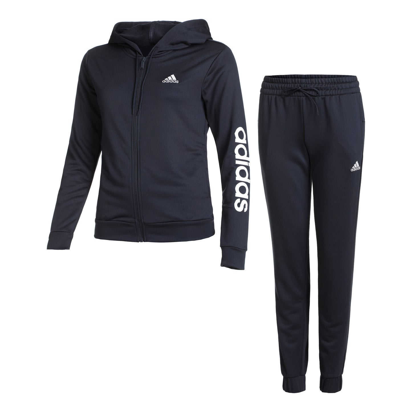 adidas Linear Trainingspak Dames - donkerblauw, wit