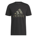Camo Short Sleeve T-shirt Hommes - noir, vert olive