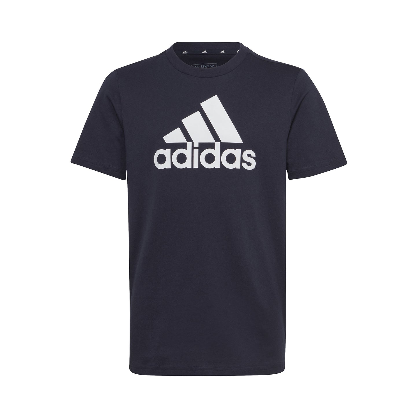adidas Big Logo T-shirt Garçons - bleu foncé, blanc