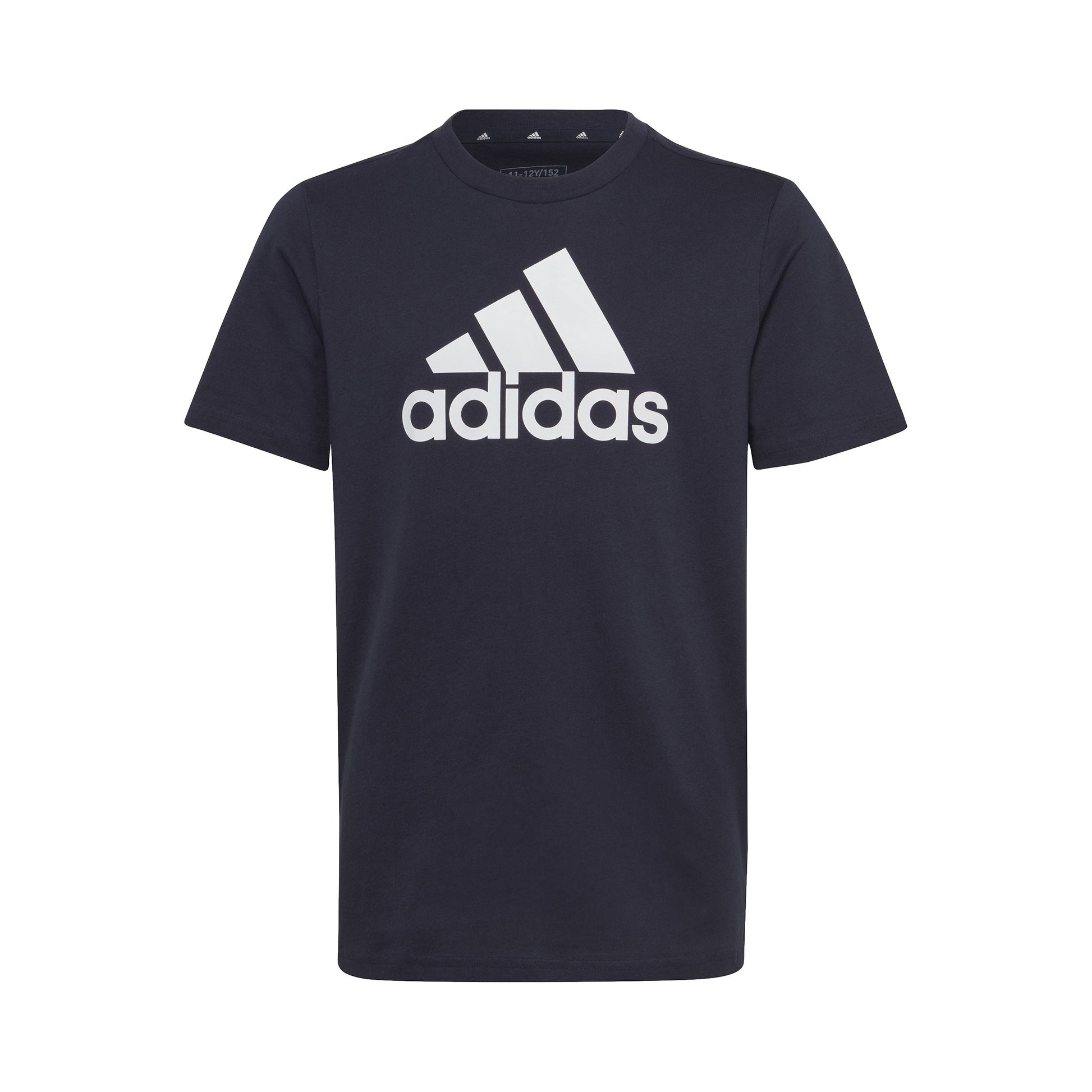 adidas Big Logo T-shirt Garçons - bleu foncé, blanc