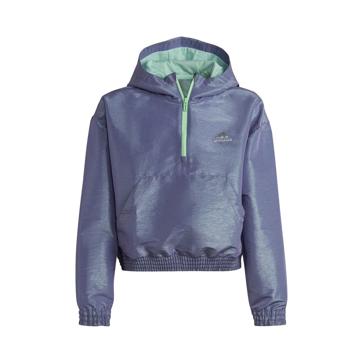 adidas Dance Loose Fit Woven Half-Zip Hooded Veste de survêtement Filles - violet, mint