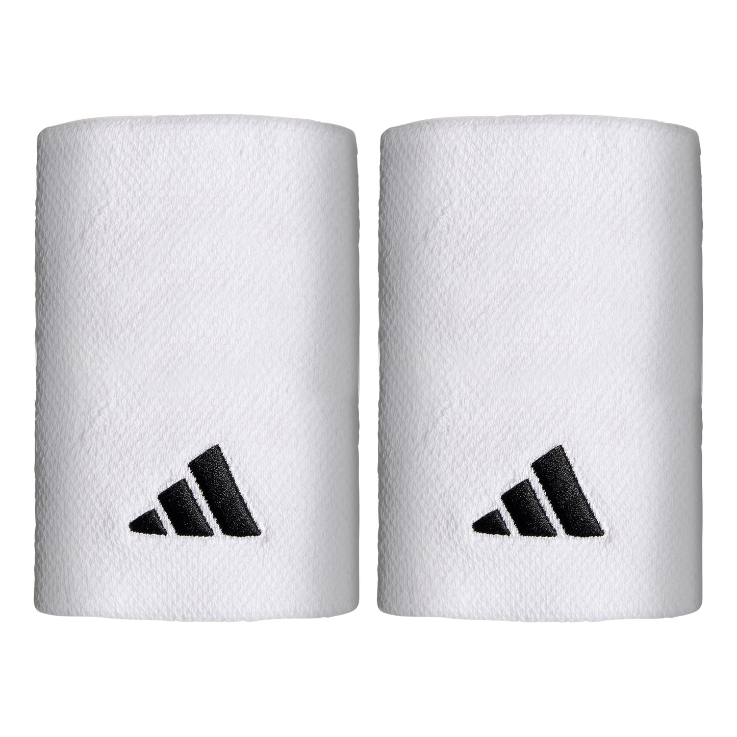 adidas Zweetband Verpakking 2 stuks lang - wit, zwart