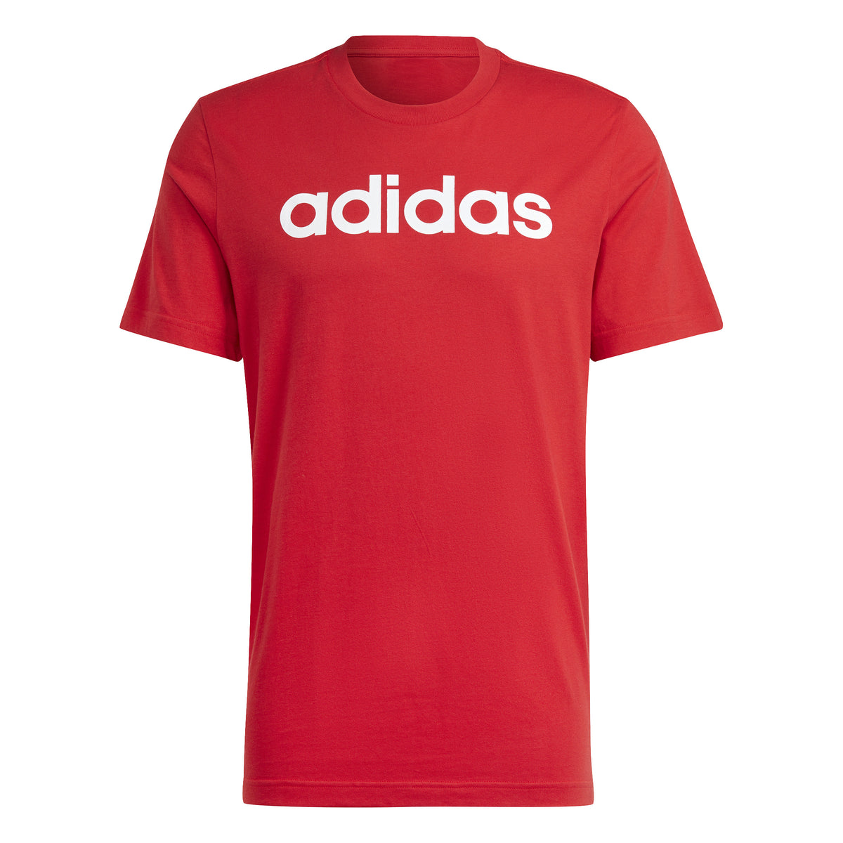 adidas LIN Singel Jersey T-shirt Heren - rood, wit