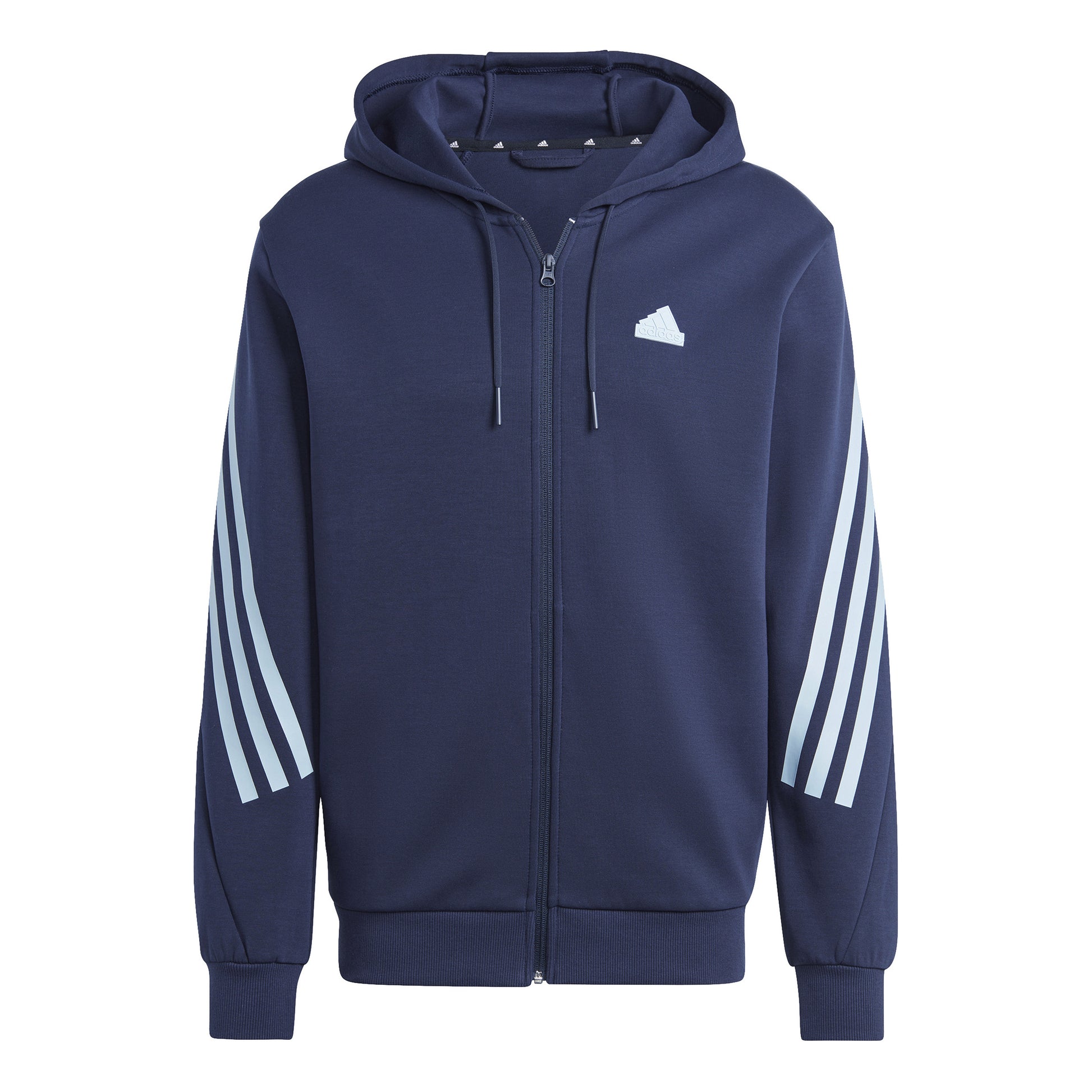adidas Future Icon 3 Stripes Full-Zip Gilet en coton Hommes - bleu foncé, turquoise