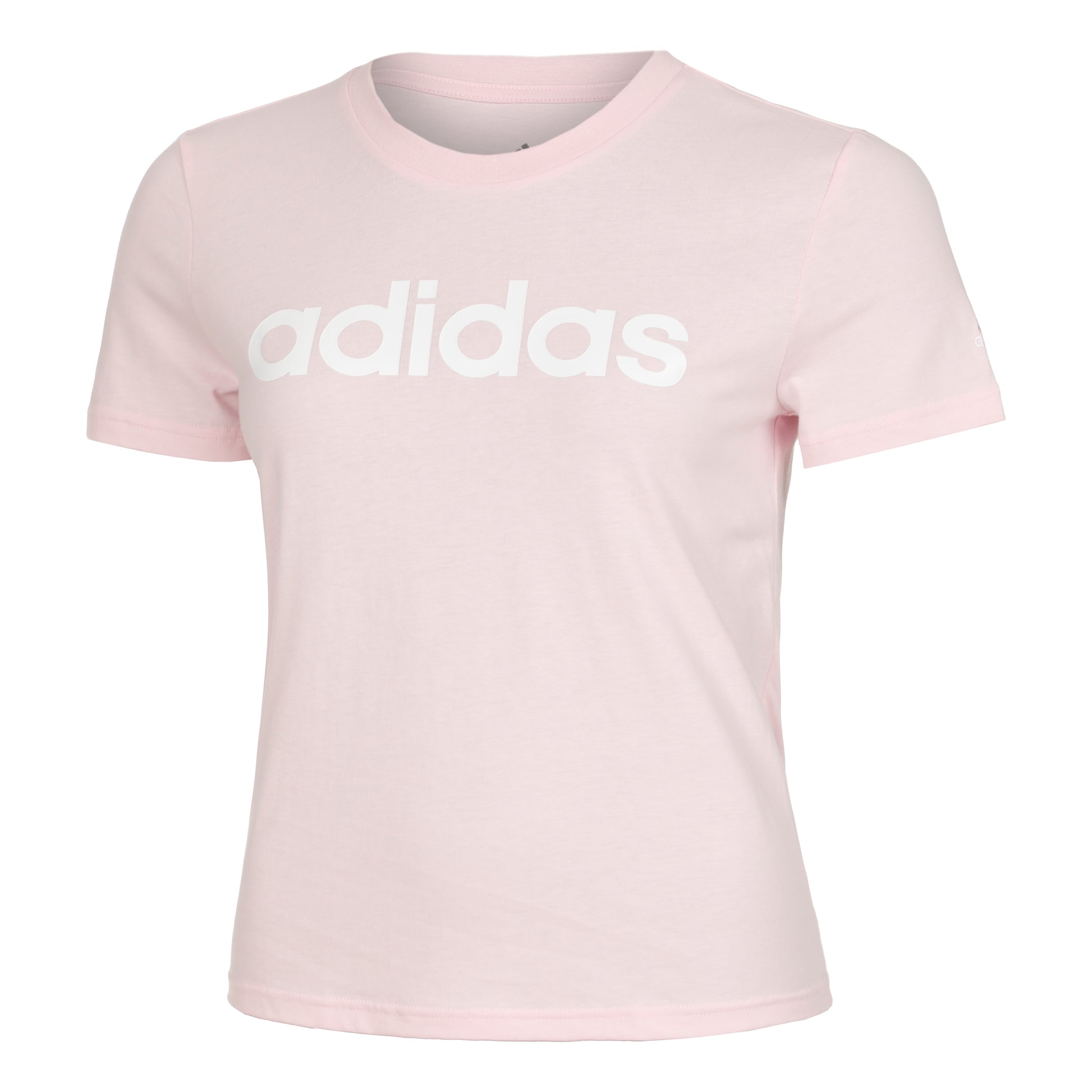 adidas Linear T-shirt Dames - roze, wit