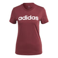 Linear T-shirt Dames - rood, wit