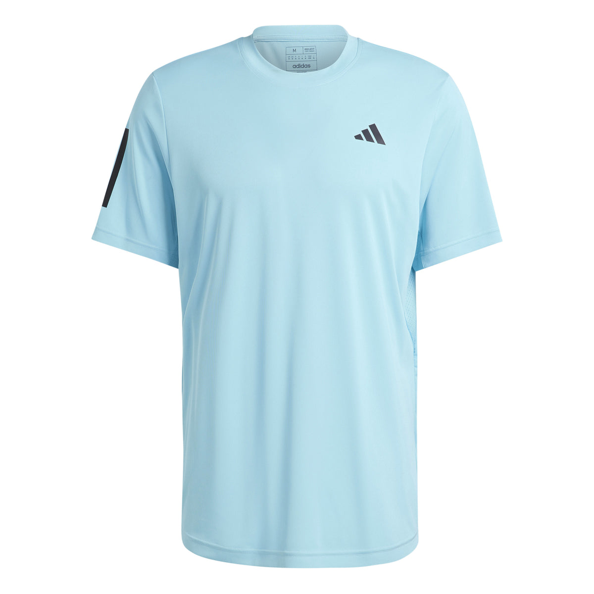 adidas Club 3 Stripes T-shirt Hommes - bleu clair,