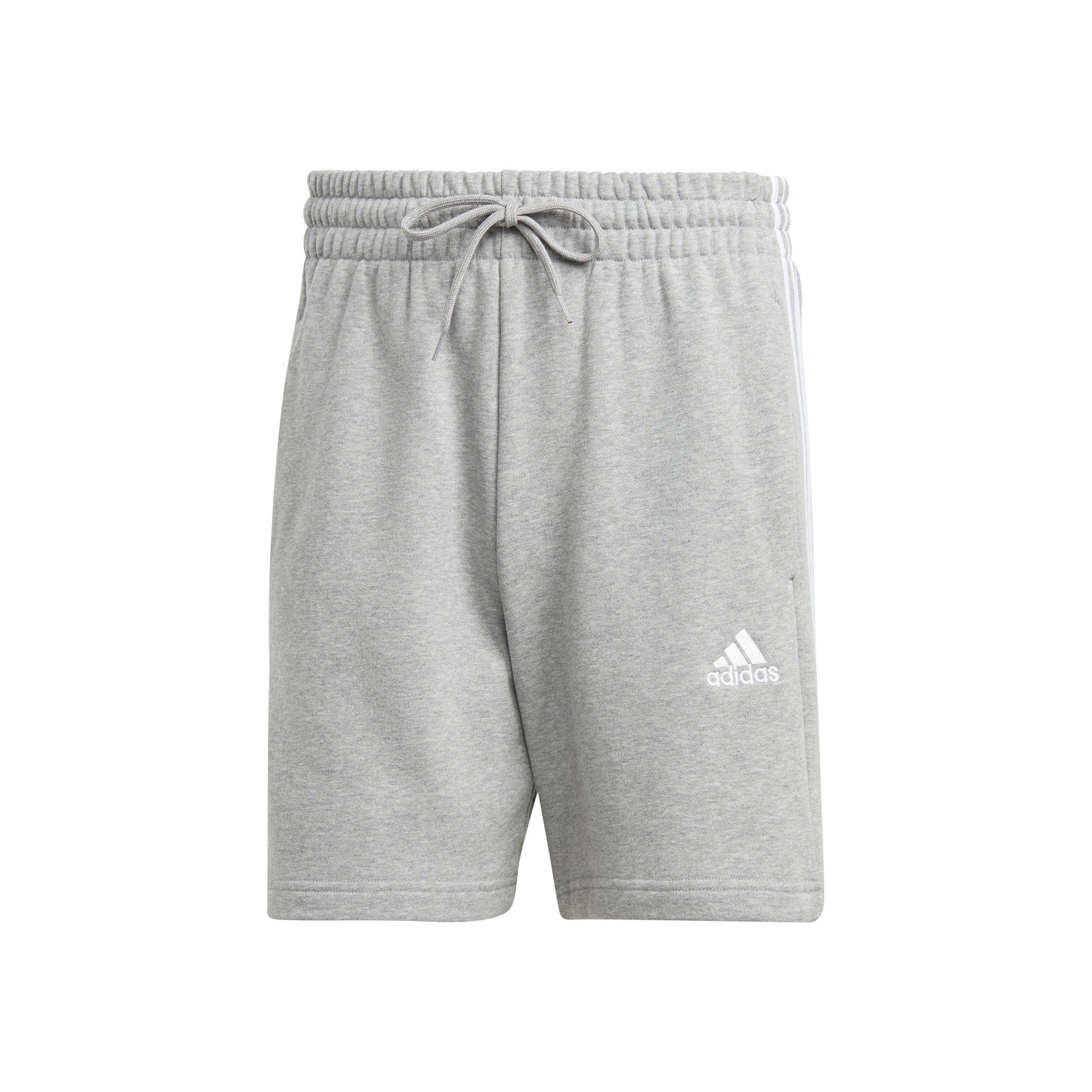 adidas 3Stripes Shorts Heren - lichtgrijs, wit