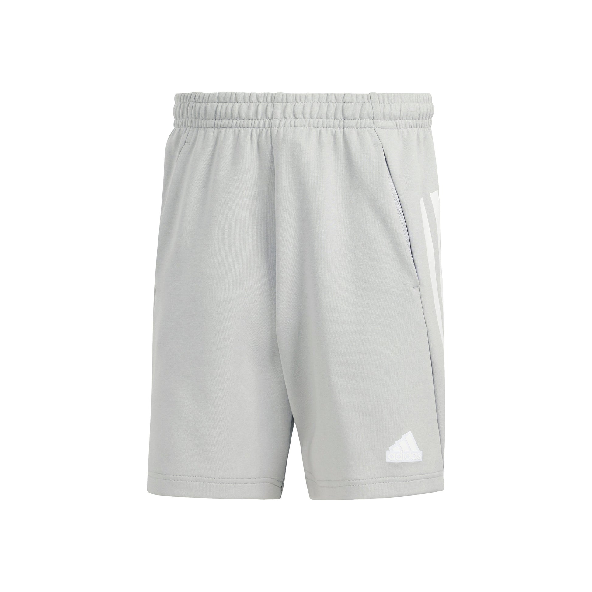 adidas Future Icon 3 Stripes Shorts Hommes - gris clair, blanc