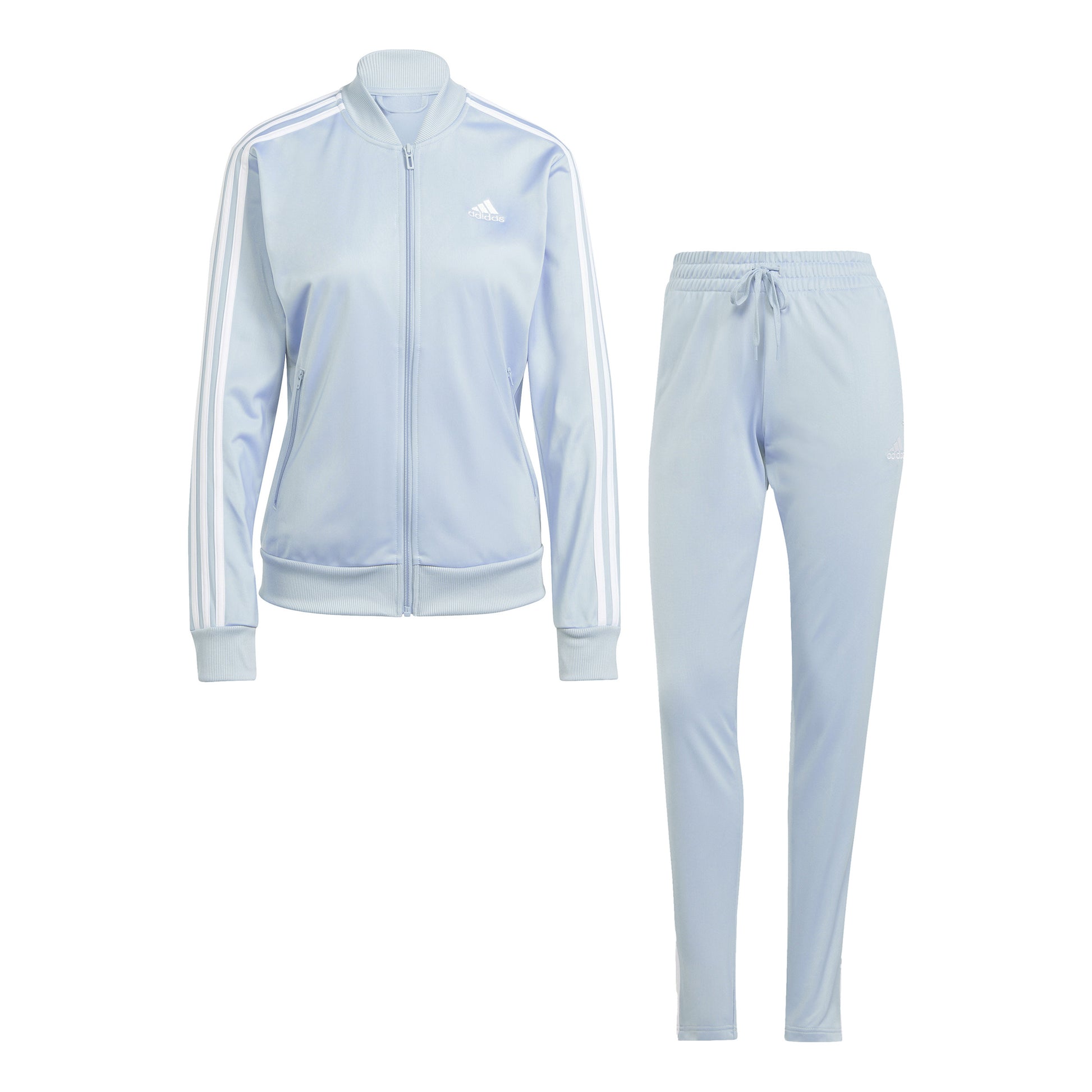 adidas 3Stripes Trainingspak Dames - lichtblauw, wit