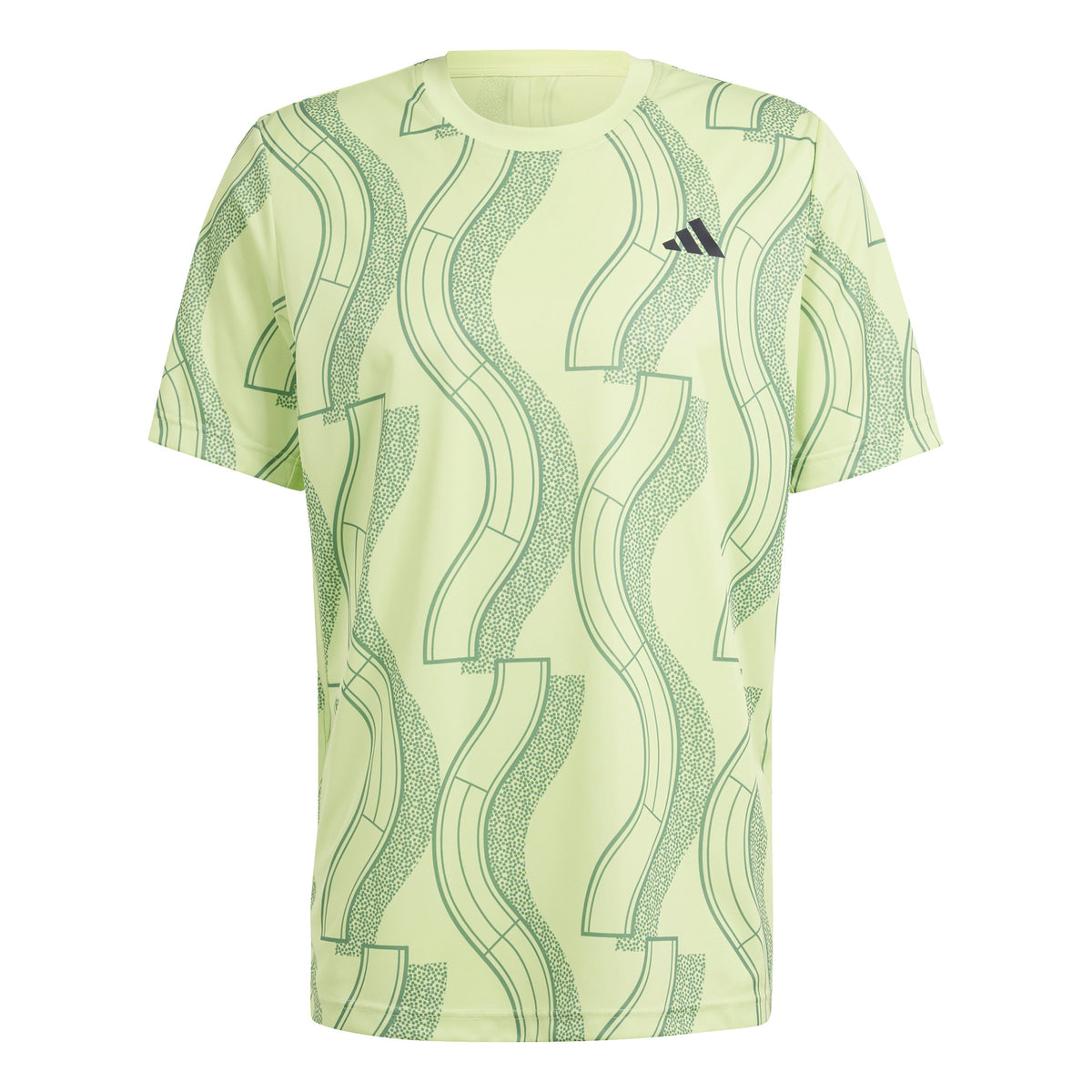 adidas Club Graphic T-shirt Heren - lichtgroen,