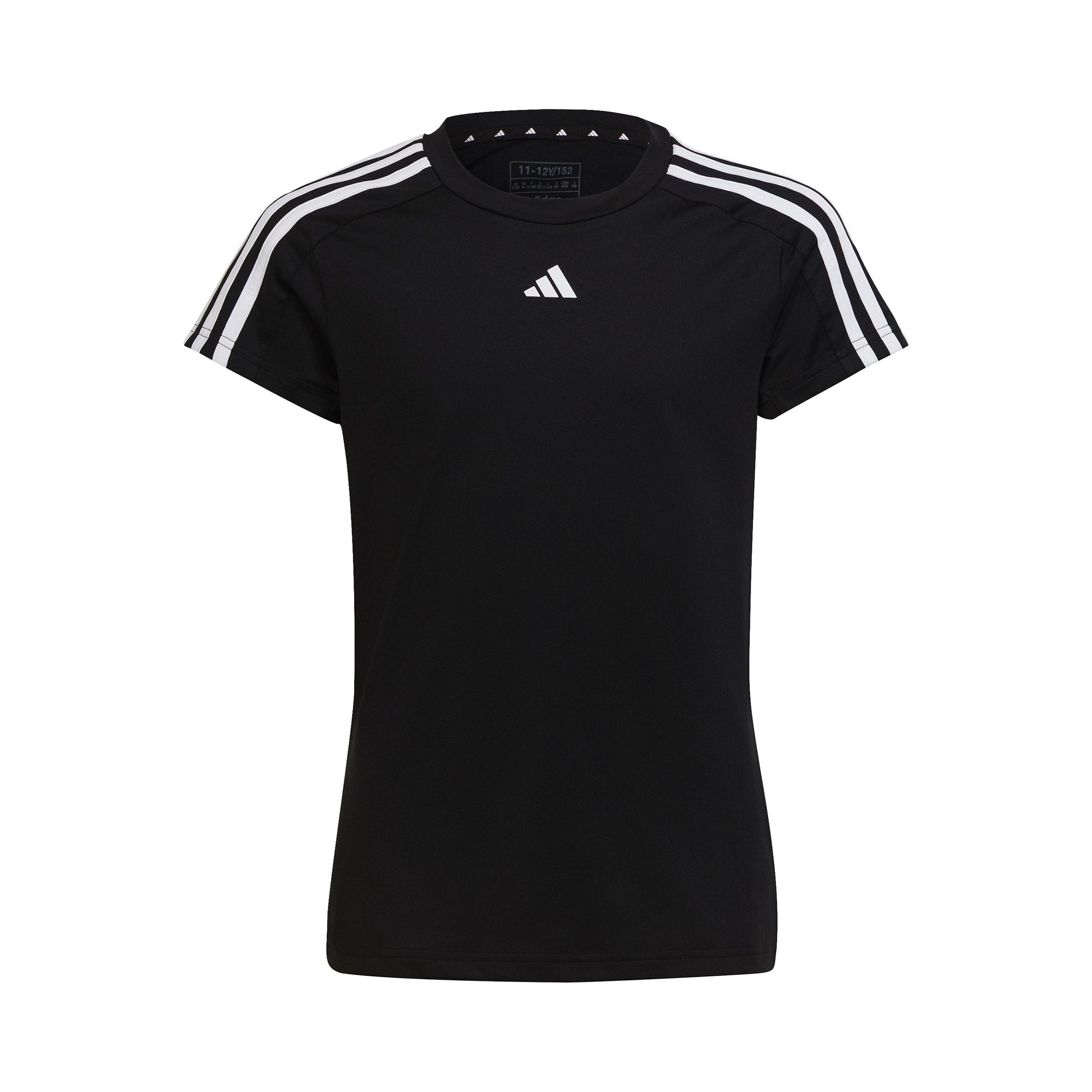 adidas 3Stripes T-shirt Meisjes - zwart, wit