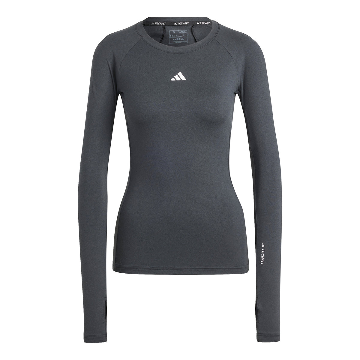 adidas Tech-Fit Longsleeve Dames - zwart,