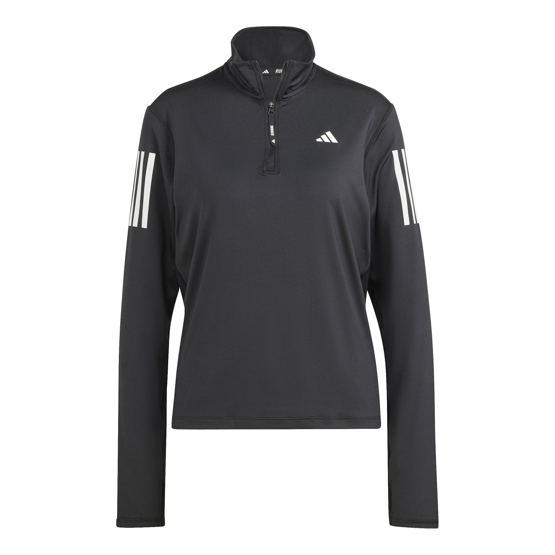 adidas Own The Run B Half-Zip Longsleeve Haut Manches Longues Femmes-Noir