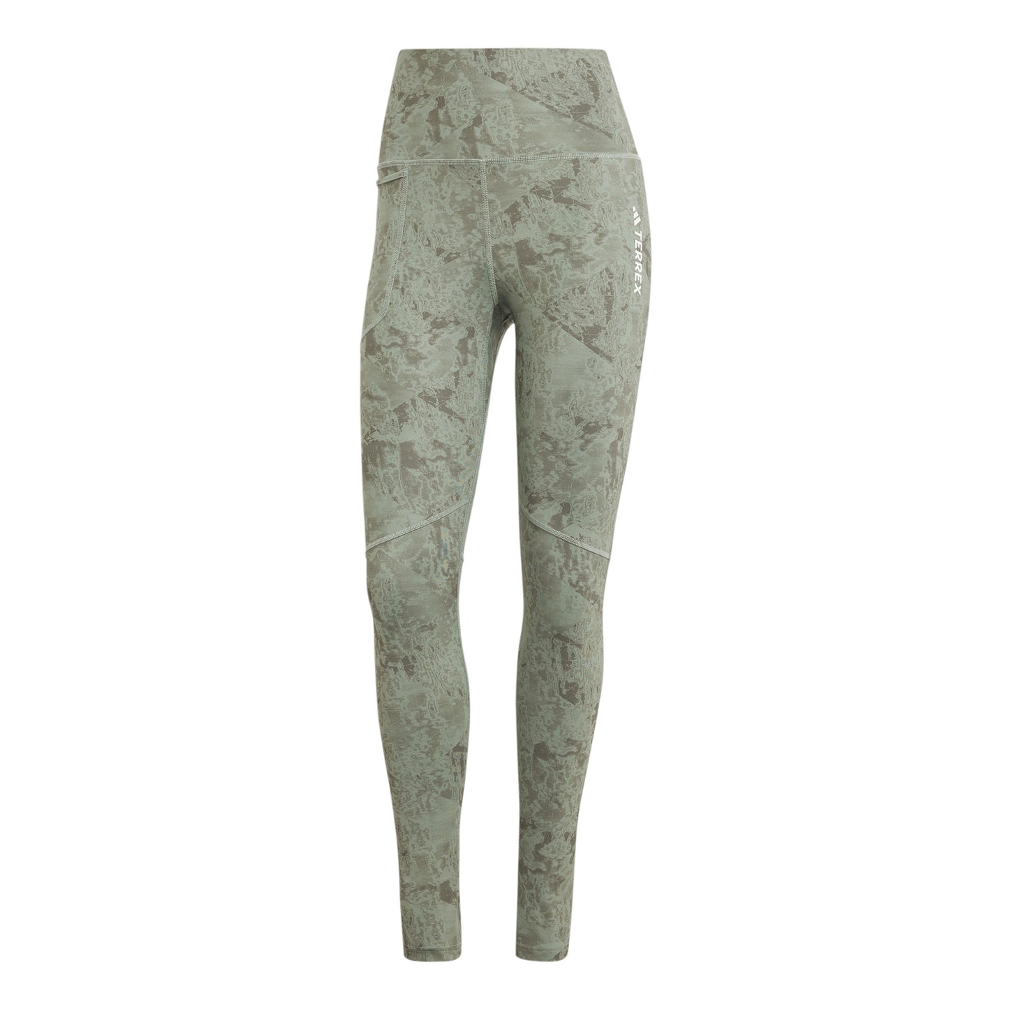 adidas Terrex MT AOP Tight Hardlooplegging Dames-Olijf