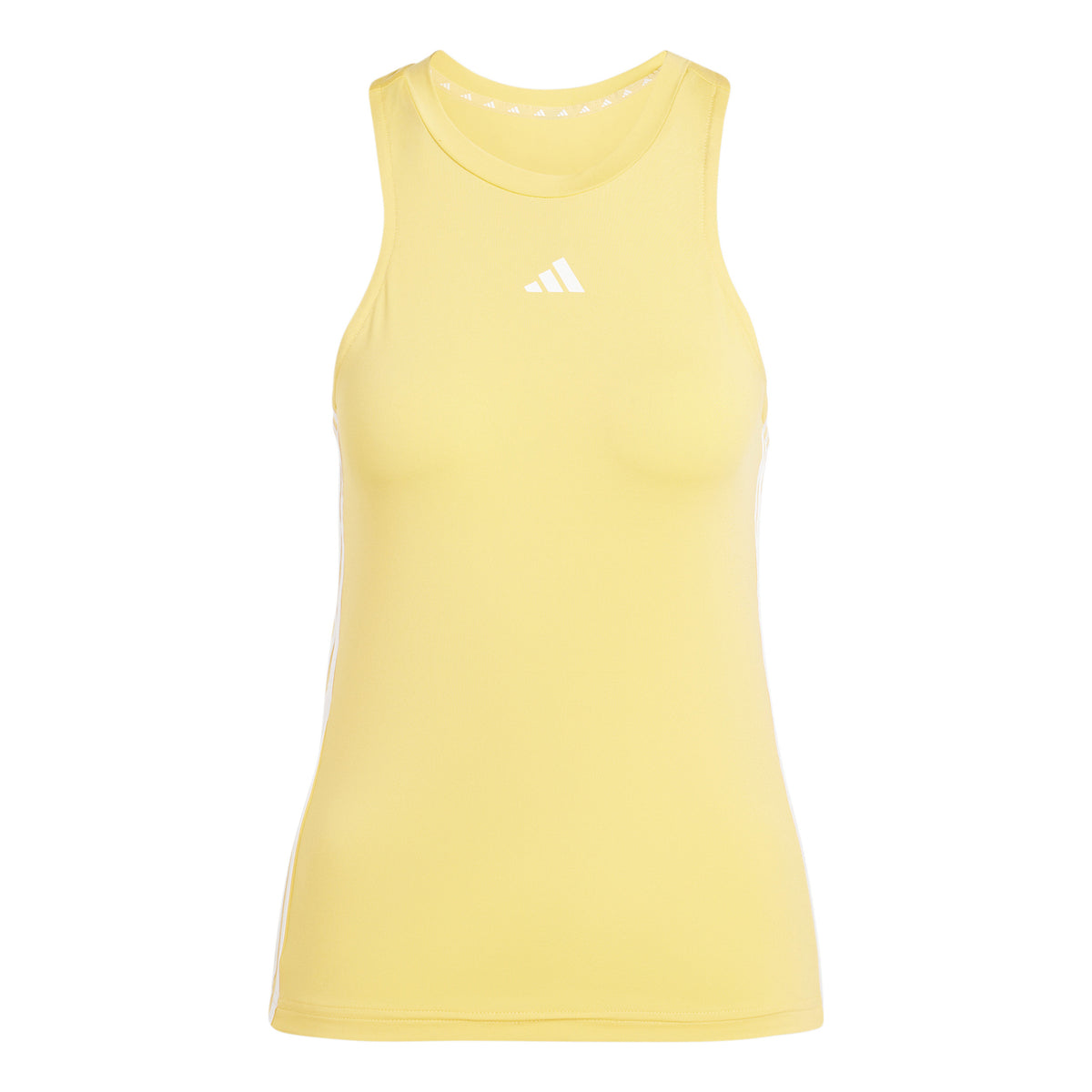 adidas Training Essential 3 Stripes Tanktop Dames - geel, wit