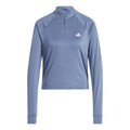 Training Essential 1/4 Zip Longsleeve Longsleeve Dames - blaugrau,