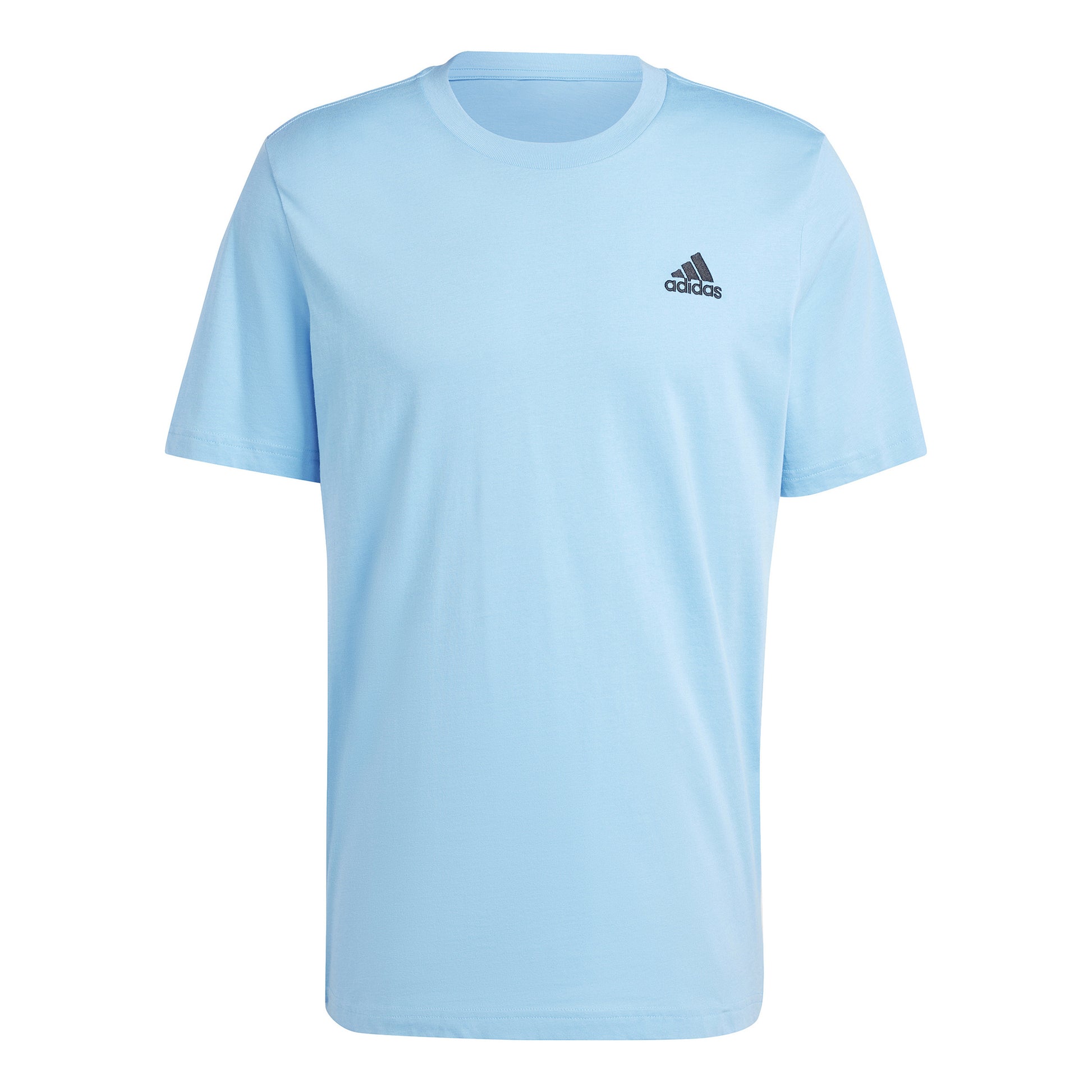 adidas Sleeveless Single Jersey T-shirt Heren - lichtblauw, zwart