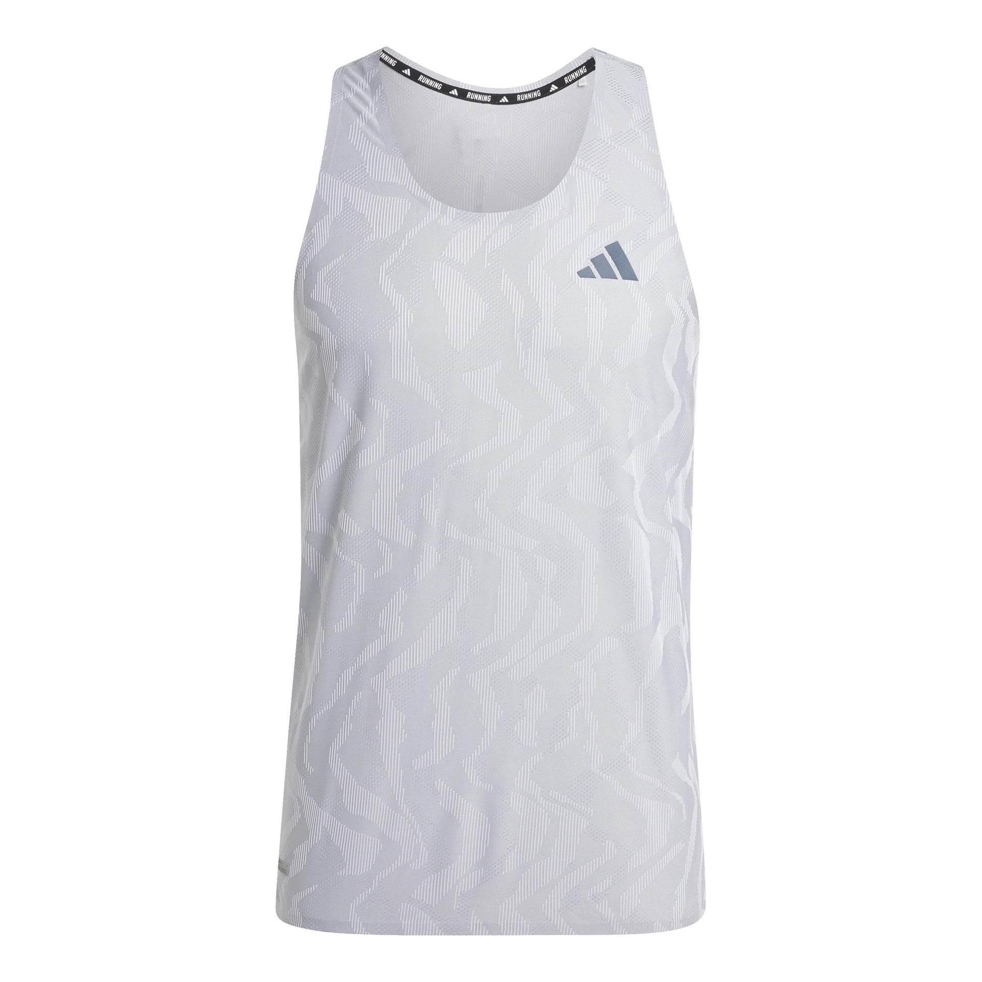 adidas Ultimate Engineered Maillot De Course Hommes-Argent
