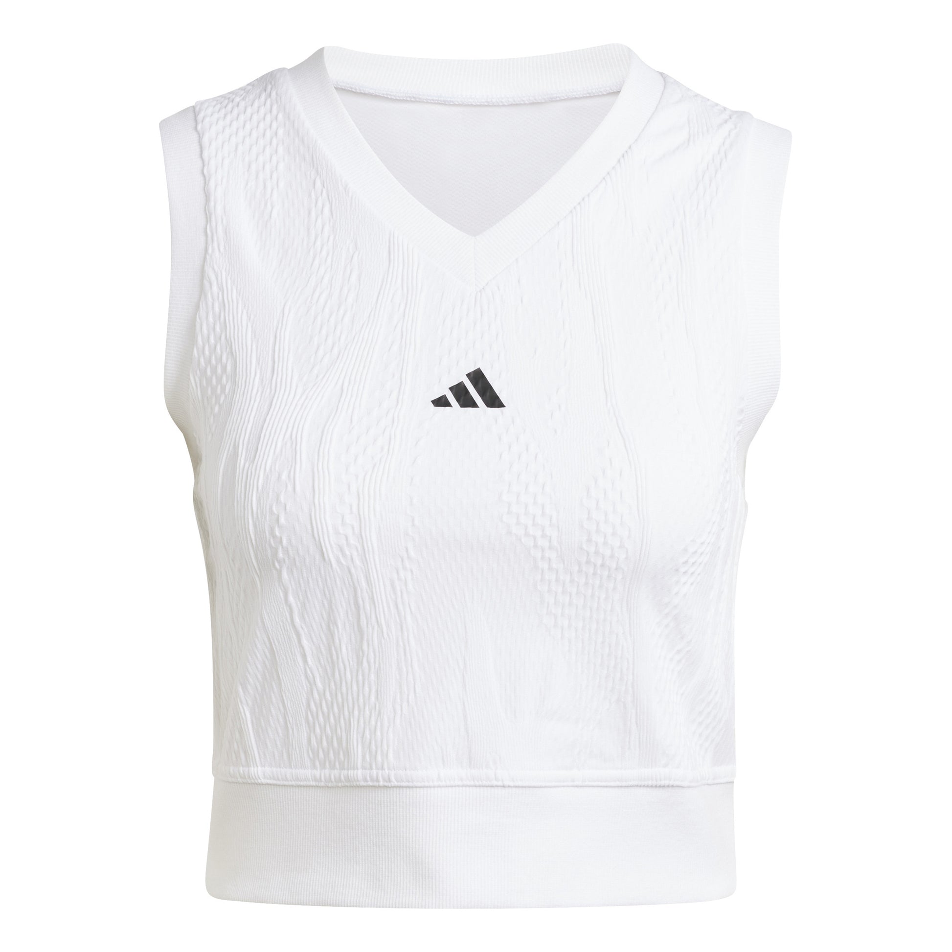 adidas Crop Pro Tanktop Dames - wit,