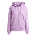 Linear French terry Full Zip Sportjas Dames - roze,