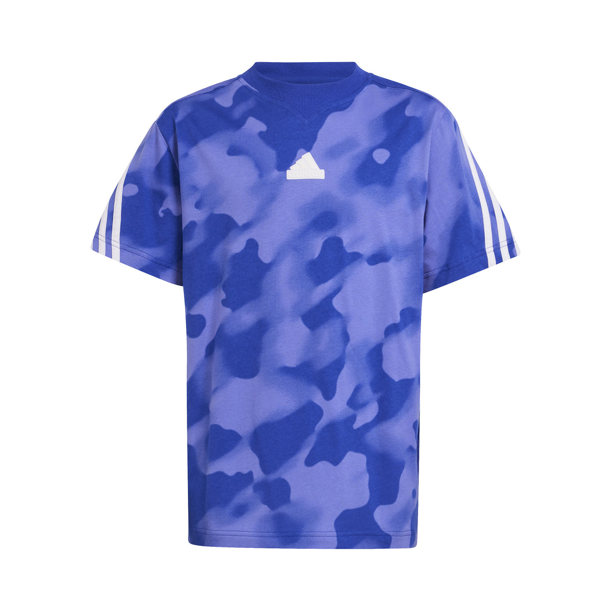 adidas Future Icon Camo Printed T-shirt Garçons - bleu, blanc