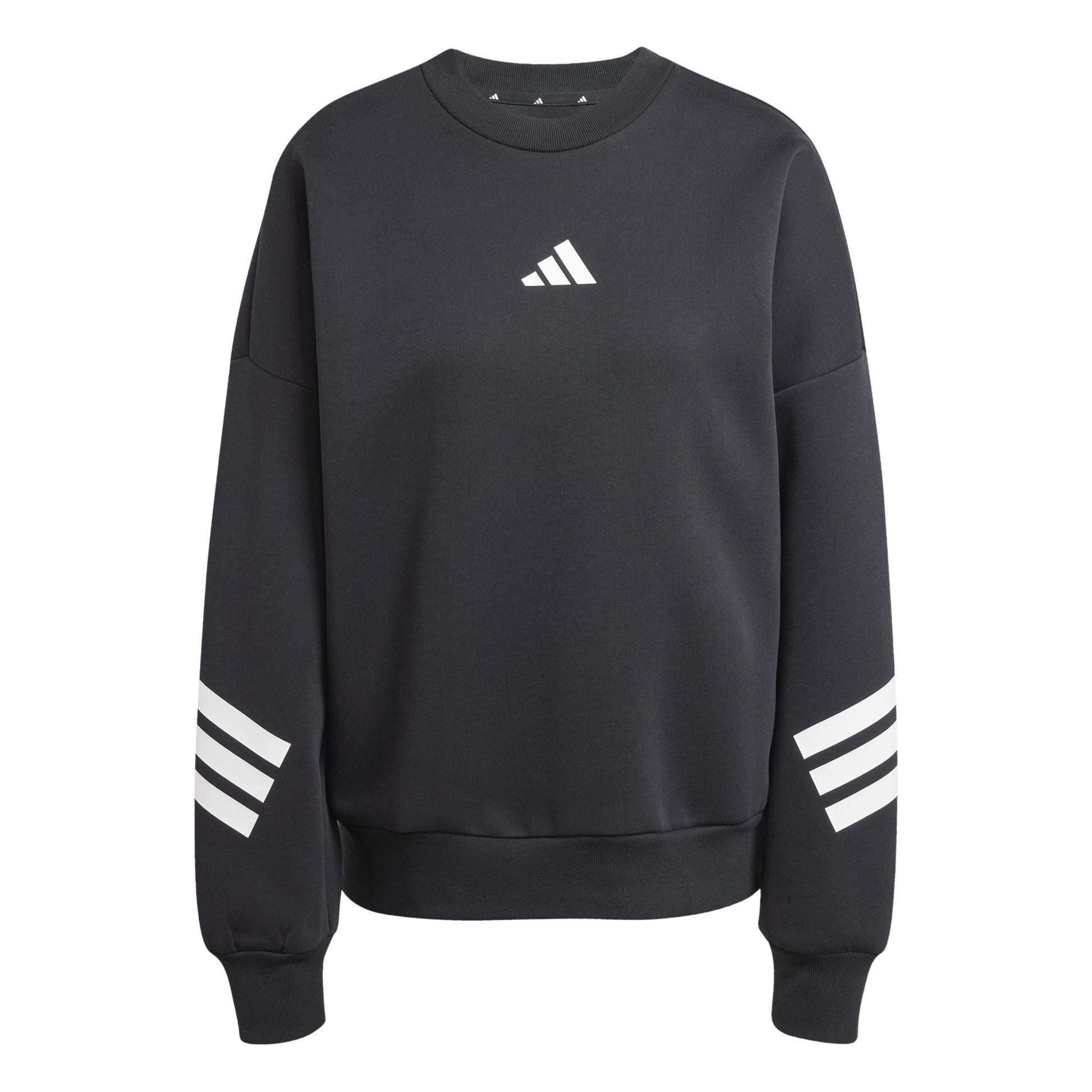 adidas Future Icon 3Stripes Sweatshirt Dames-Zwart,Wit