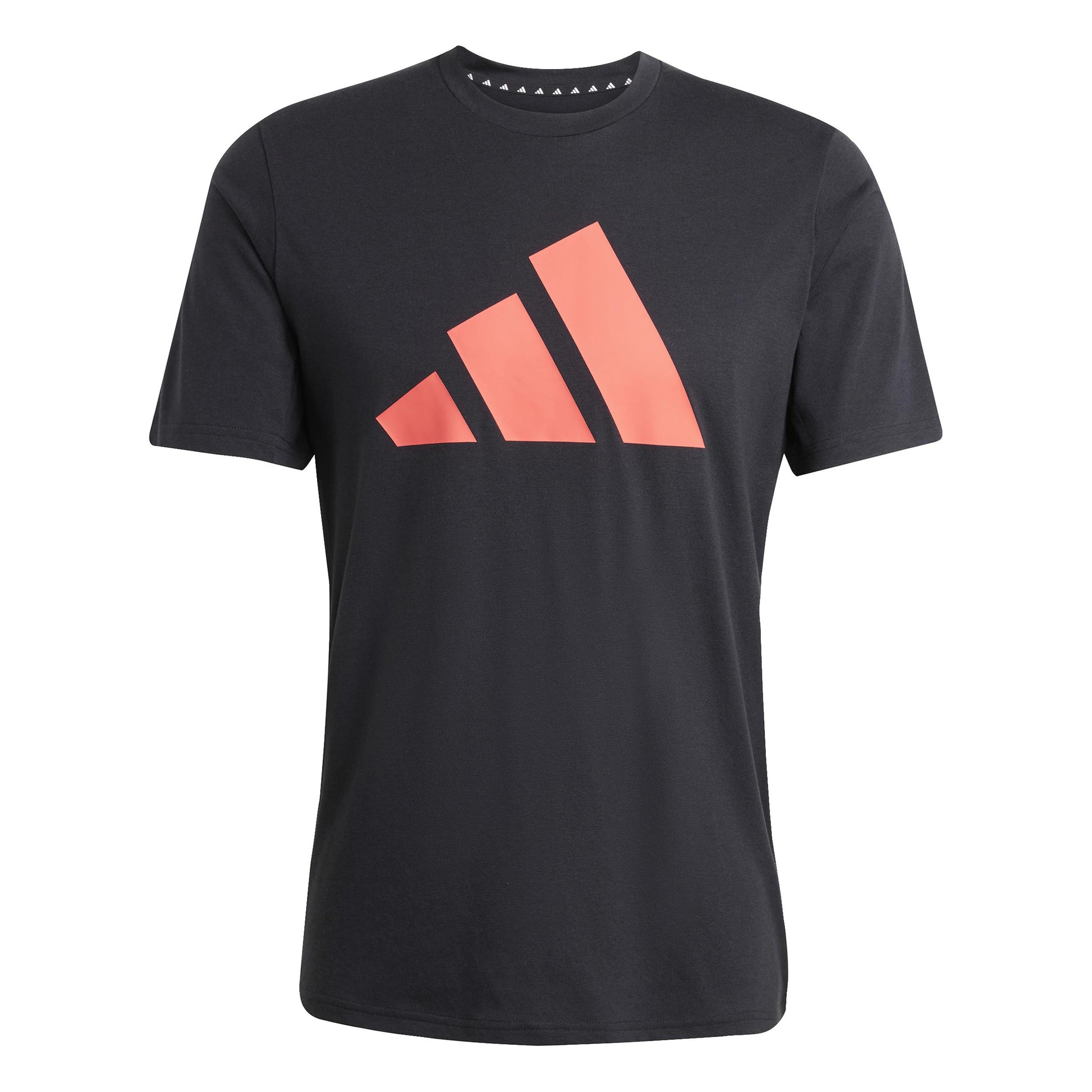 adidas Essentials Feel Ready Logo T-shirt Heren - zwart, koraal
