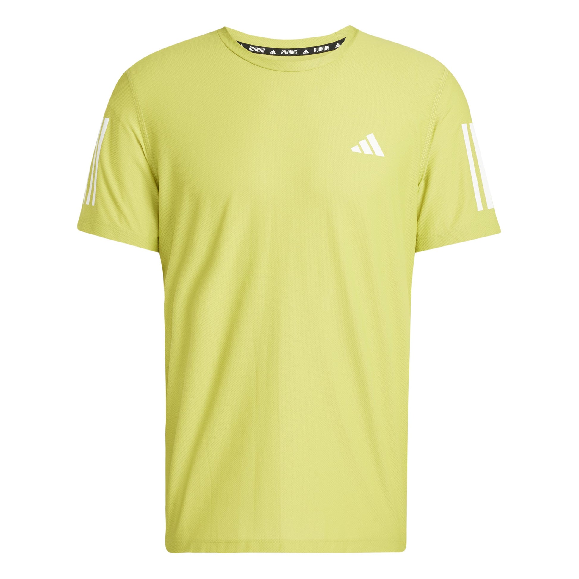 adidas Own The Run Hardloopshirt Heren-Geel