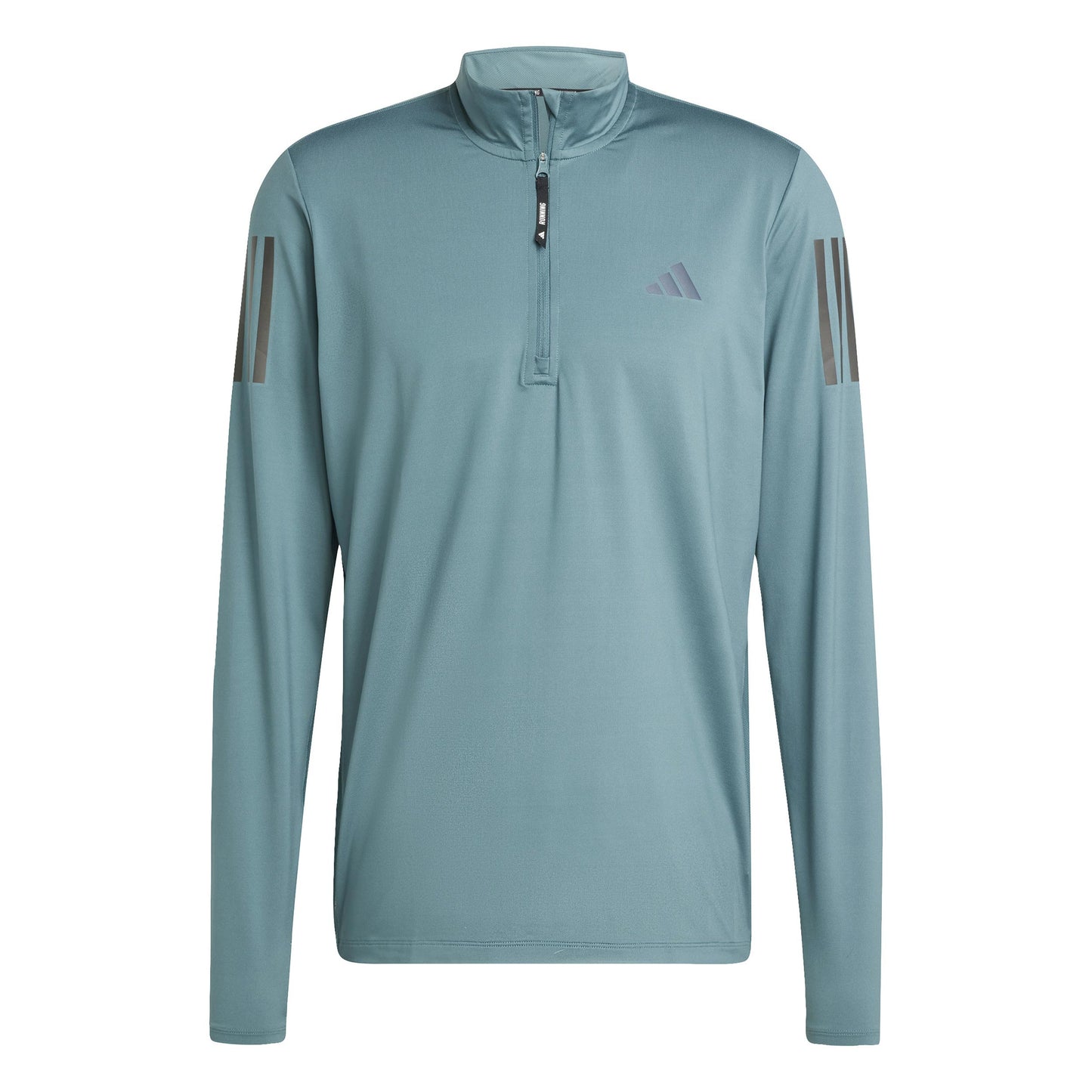 adidas Own The Run Half-Zip Maillot De Course Hommes-Vert Foncé
