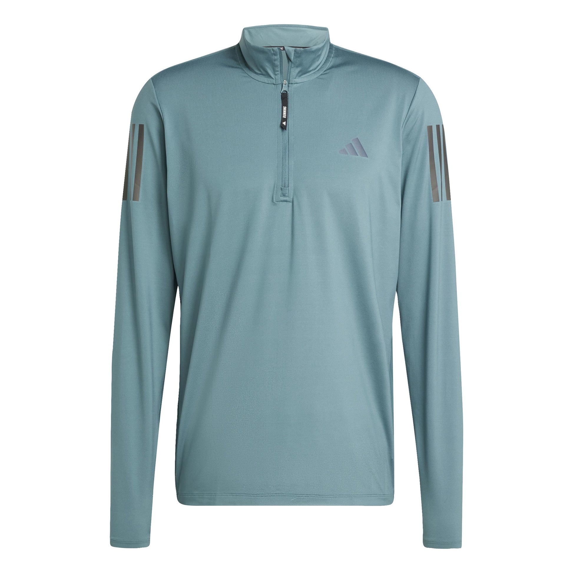 adidas Own The Run Half-Zip Maillot De Course Hommes-Vert Foncé