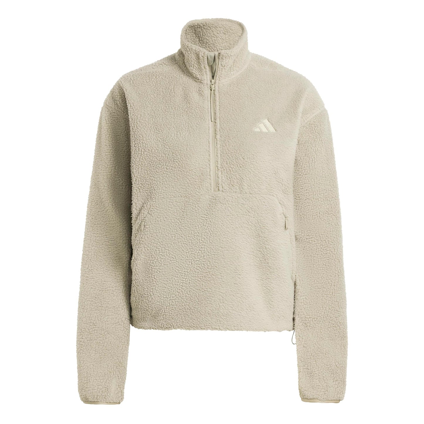 adidas Fleece Half-Zip Sweat-shirt Femmes-beige
