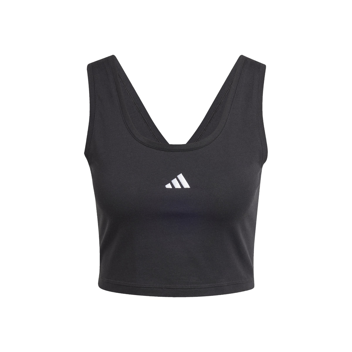 adidas Essentials Small Logo Tanktop Dames-Zwart