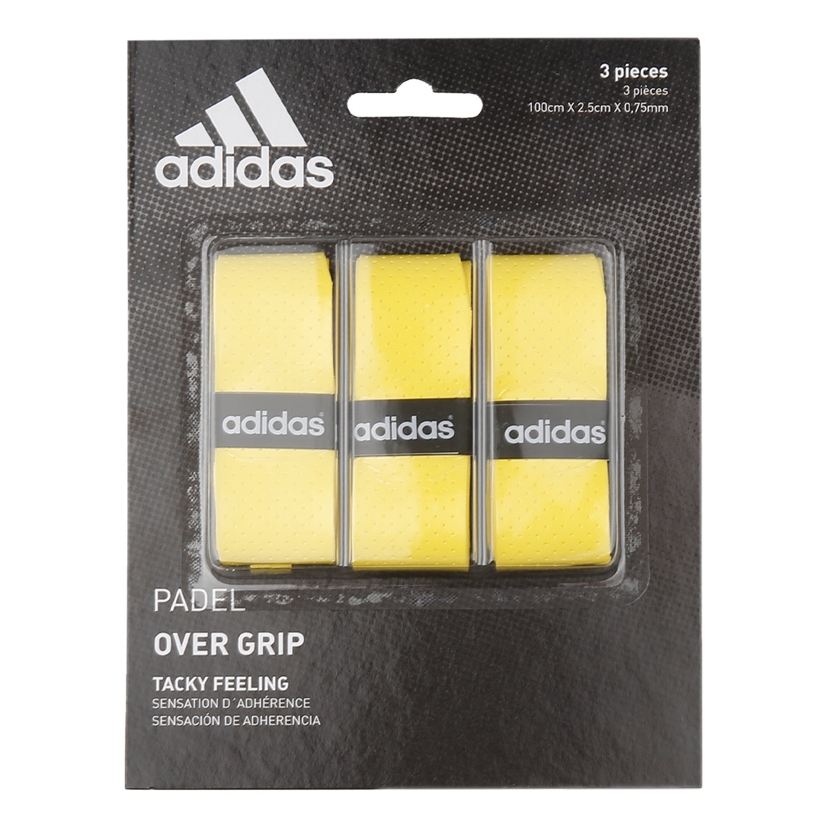 adidas Padel Overgrip Pack de 3 - jaune