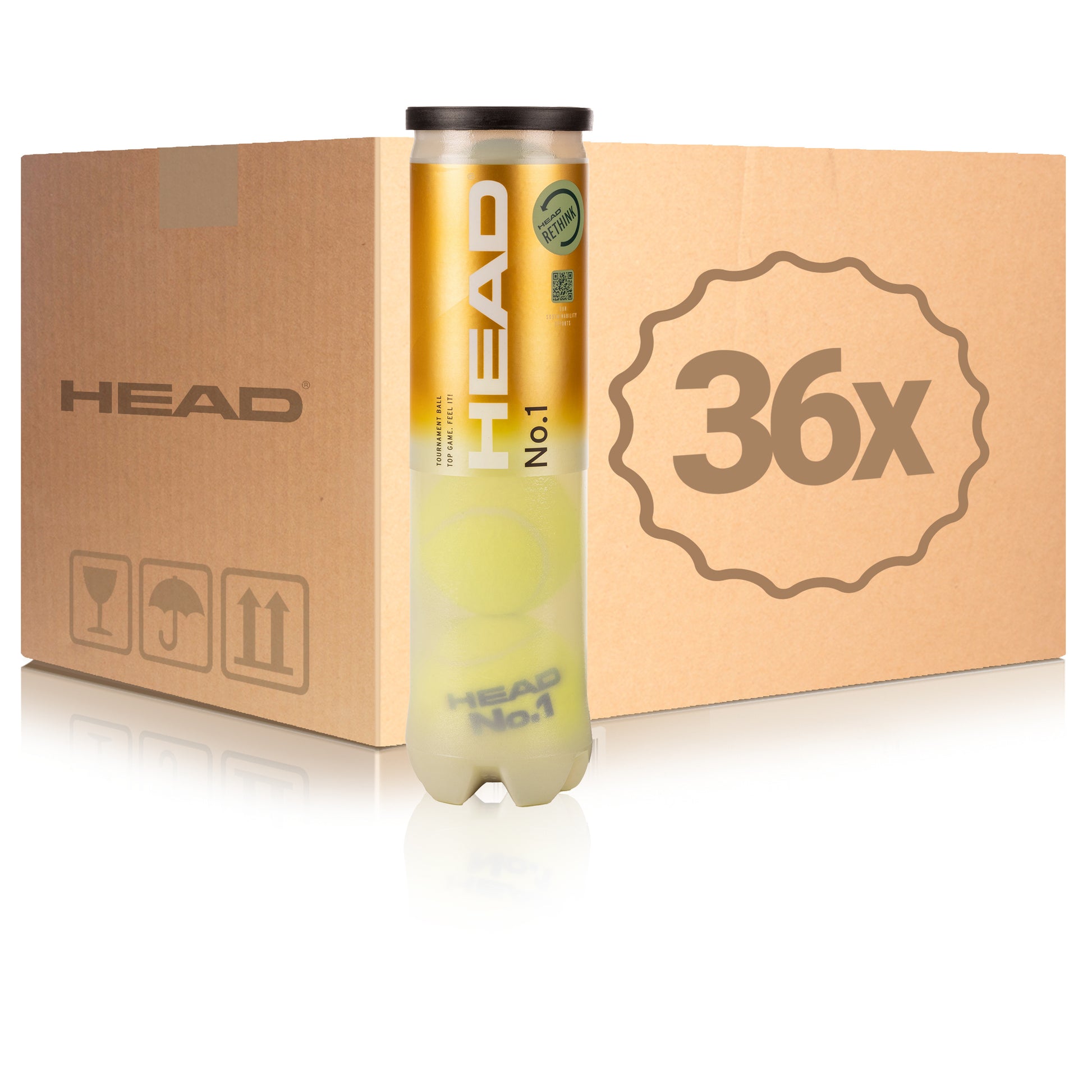HEAD 36 Tubes de 4 No.1 En carton